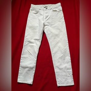 Women’s Soeur Barney Mid Rise Cropped Jeans Off White SZ 38